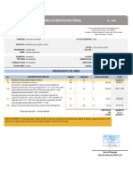 Cotizacion Montaje de Plataforma Nueva en Aireador y Domo - Aceitera Real