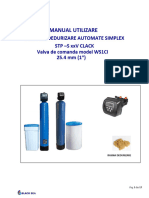 Manual Tehnic Statii Dedurizare STILLWATER & PRATT - SIMPLEX STP-S