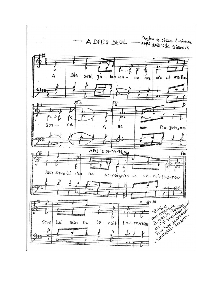 A Dieu Seul Pdf