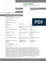 Data de Emissão Situação Do Licenciamento: Vigilância Sanitária Do Distrito Federal