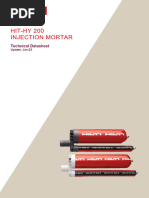 Technical Data Sheet for Hilti HIT HY 200 a R V3 Steel to Concrete ...