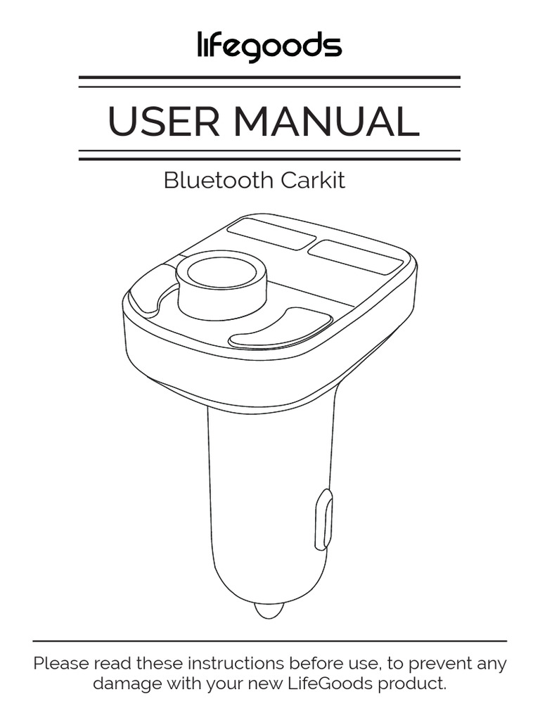 User Manual Bluetooth Carkit PDF Bluetooth Usb