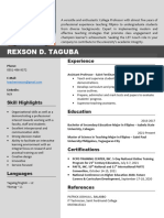 REXSON D. TAGUBA Resume