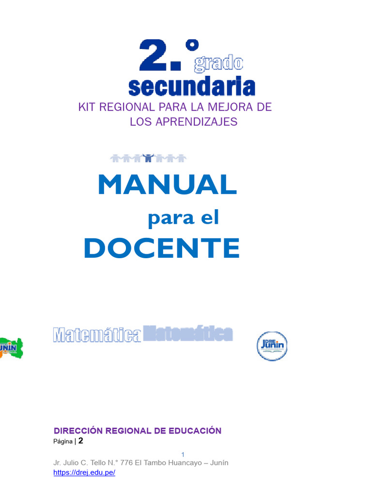Manual para el docente matematica 2 sec ok descargar gratis pdf