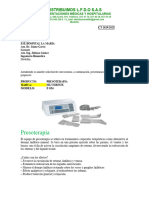 CT1819 Eq. Presoterapia Julio 10 de 2023