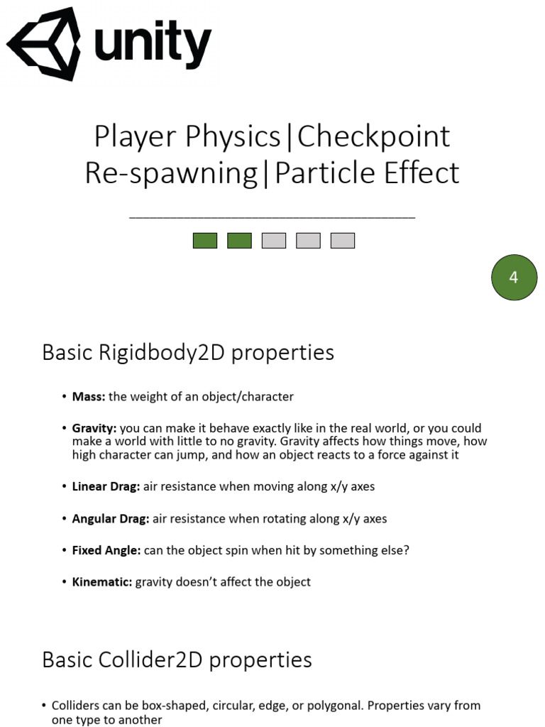 2D Unity Lab 4 PDF Rotation Around A Fixed Axis Mechanics