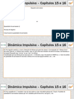 1º Ano - Questões Dinâmica Impulsiva - Cap 15 e 16