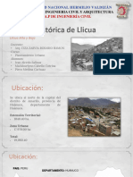 Reseña Historica de Llicua - Planeamiento Urbano