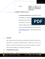 Solicitud de Levantamiento