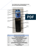 Características Técnicas Del Potabilizador de Agua Eléctrico