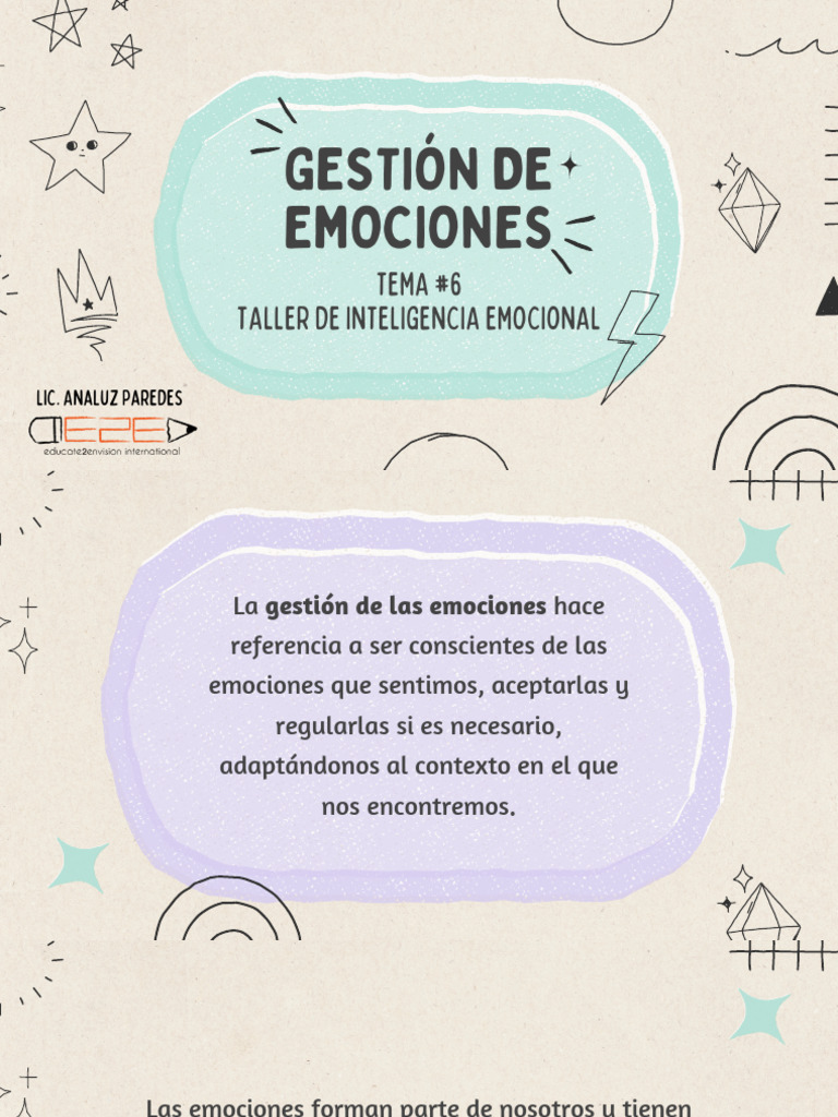 Estrategias para Gestionar Emociones | PDF | Las emociones | Aprendizaje