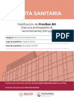 Alerta Sanitaria Falsificaci N Provibac B 25082023