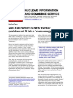 Nuclear Energy Is Dirty Energy
