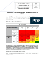 Metodologia para Identificar Peligos y Valorar Los Riesgos