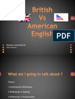 British English Vs American English