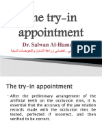 The Try-In Appointment: Dr. Salwan Al-Hamdani