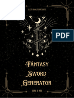 Fantasy Sword Generator PDF