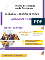 UNIDAD IX - GESTIÓN DE STOCK - MODELO DE WILSON - Lote Óptimo