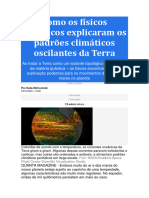 Como Os Físicos Quânticos Explicaram Os Padrões Climáticos Oscilantes Da Terra