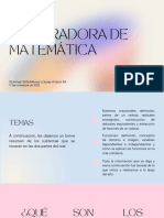 Integradora Matemática Mansor y Arduini