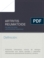 Artritis Reumatoide Seminario Anáhuac