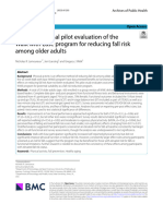 An Observational Pilot Evaluation of The Walk With Ease Program For Reducing Fall Risk Among Older Adults