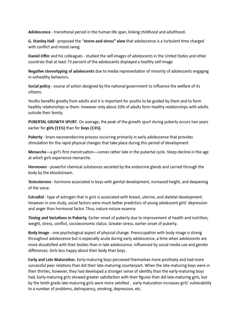 Understanding Adolescent Development | PDF | Puberty | Adolescence