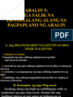 Filipino Aralin 5