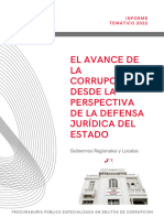 Lectura - El Avance de La Corrupciã N Desde La Perspectiva de La Defensa Jurã - Dica Del Estado