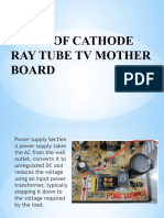 Parts of Cathode Ray Tube TV Mother Board Done
