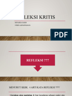 Pertemuan 14 REFLEKSI KRITIS