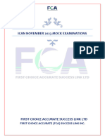 Fca Csme Ican November 2023 Mock Questions