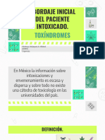 Toxindromes Urgencias