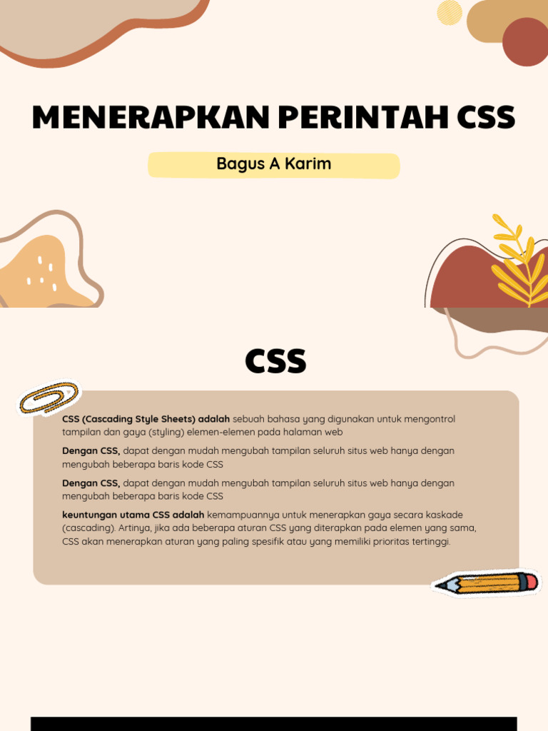 Menerapkan Perintah Css-1 | PDF