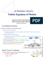 3-Vehicle Equation of Motion