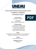 Generalidades Del Derecho Tributario y de Los Procedimientos Tributarios