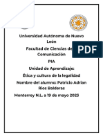 PIA Etica y Cultura de La Legalidad PDF