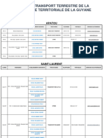 Tableau Lignes Information Transporteurs Scolaires Terrestre