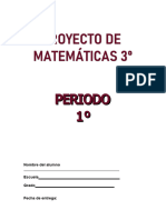 MATEMÁTICAS 3° Proyecto