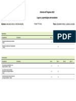 Informe de Progreso 2023 Logros y Aprendizajes Del Estudiante