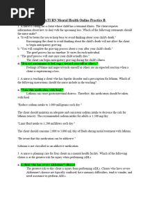 ATI RN Mental Health Online Practice B