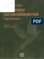 Etienne Balibar Demokrasiyi Demokratikleştirmek İletişim Yayınları