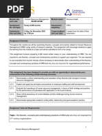 Assignment Brief - Human Resource Management - October 2023