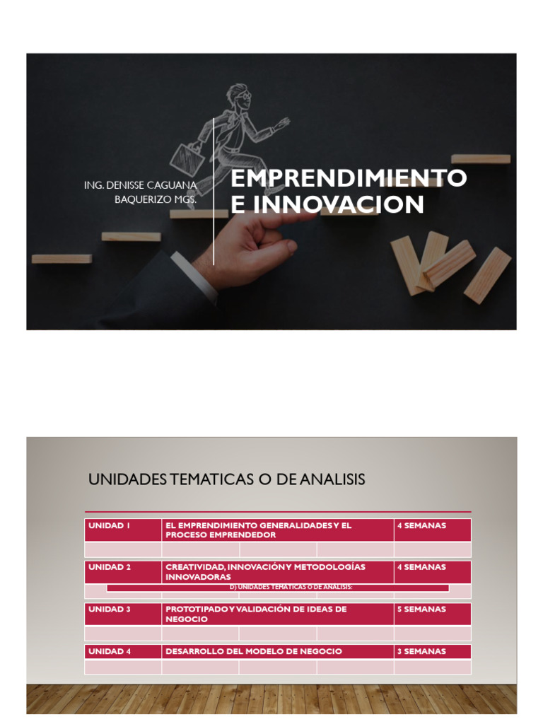 Curso de Emprendimiento e Innovación | PDF | Iniciativa empresarial ...