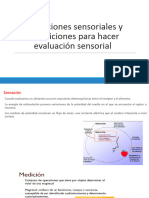 3 Mediciones Sensoriales y Condiciones para Hacer Evaluación Sensorial