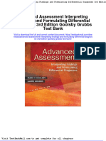Advanced Assessment Interpreting Findings and Formulating Differential Diagnoses 3rd Edition Goolsby Grubbs Test Bank