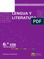 Texto de Lengua y Literatura para Sexto de EGB