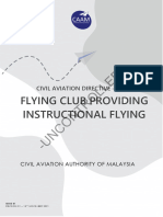 CAD 1002 Flying Club Providing Instructional Flying FC ISS01 REV01