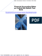 Advanced Financial Accounting Baker Christensen Cottrell 9th Edition Test Bank