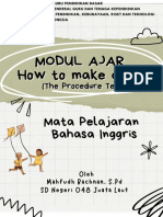 Modul Ajar Bahasa Inggris - The Procedure Text - How To Make A Kite - Fase C